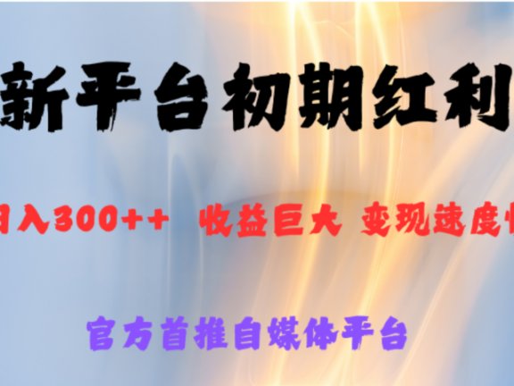全新新短视频平台,巨头之作,想吃初期红利的速度